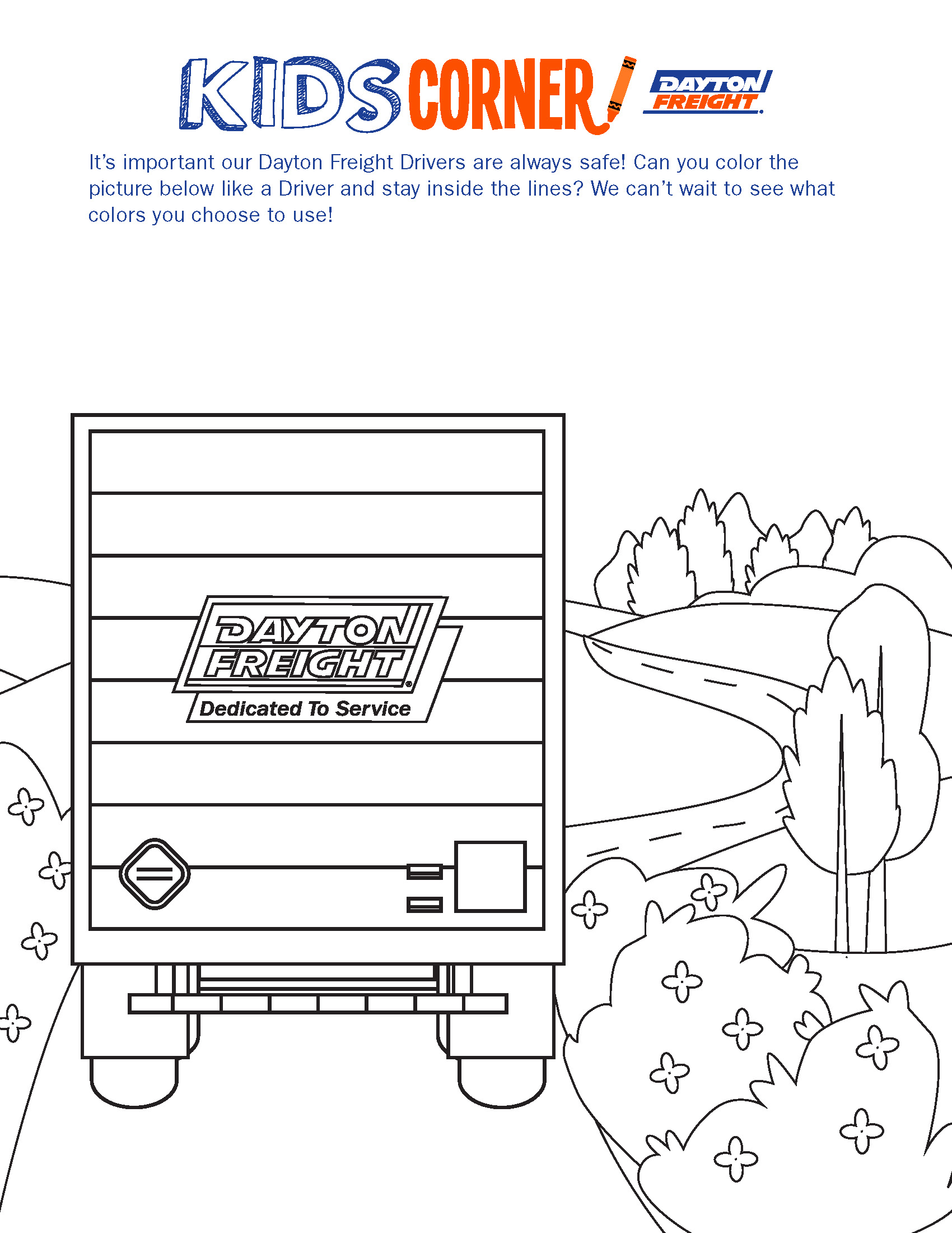 Trailer Coloring Page